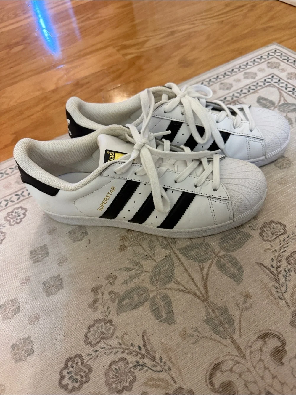 Adidas Superstar Sneakers in White and Black
